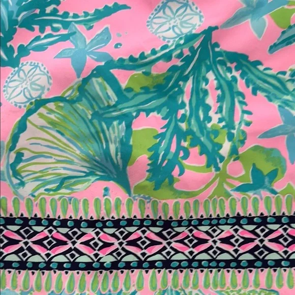 Lilly Pulitzer Pink and Green Embellished Mini Skirt - Picture 3 of 4